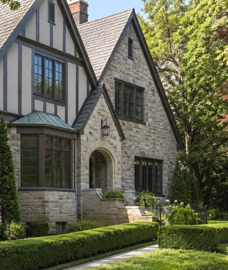 Illustrative Shaughnessy architectural and garden detail